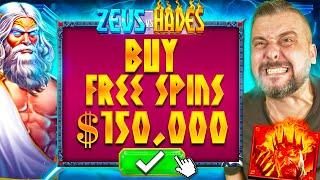 THE MOST VOLATILE GAME EVER!!! INSANE $150,000 CHALLENGE ON ZEUS VS HADESthumbnail